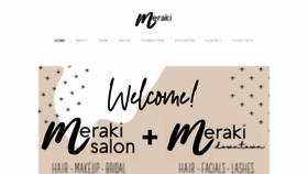 What Meraki-salon.com website looked like in 2020 (3 years ago)