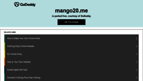 What Mango20.me website looked like in 2020 (3 years ago)