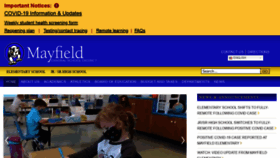 What Mayfieldk12.com website looked like in 2020 (3 years ago)