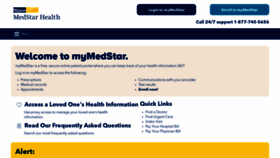 What Mymedstar.org website looked like in 2020 (3 years ago)