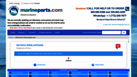 What Marineparts.com website looked like in 2020 (3 years ago)