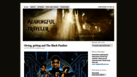 What Meaningfultraveler.com website looked like in 2020 (3 years ago)