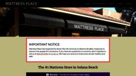 What Mattressplacestore.com website looked like in 2020 (3 years ago)