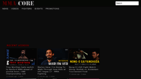 What Mma-core.net website looked like in 2020 (3 years ago)