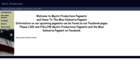 What Mysticproductions.com website looked like in 2020 (3 years ago)