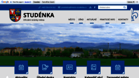 What Mesto-studenka.cz website looked like in 2020 (5 years ago)