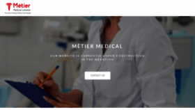 What Metiermedical.com website looked like in 2020 (3 years ago)