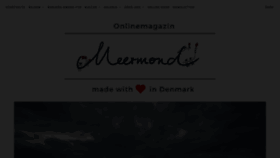 What Meermond.de website looked like in 2020 (3 years ago)