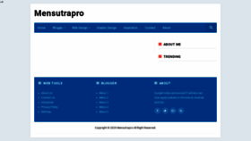 What Mensutrapro.com website looked like in 2020 (3 years ago)