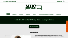 What Mhcbillings.org website looked like in 2020 (3 years ago)