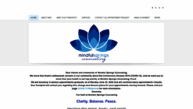 What Mindfulsprings.com website looked like in 2020 (3 years ago)