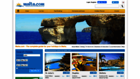 What Malta.com website looked like in 2020 (3 years ago)