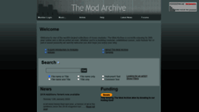 What Modarchive.org website looked like in 2020 (3 years ago)