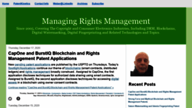 What Managingrights.com website looked like in 2020 (3 years ago)