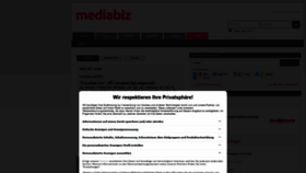 What Mediabiz.de website looked like in 2020 (3 years ago)