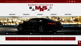 What Marketautosalesnj.com website looked like in 2020 (3 years ago)