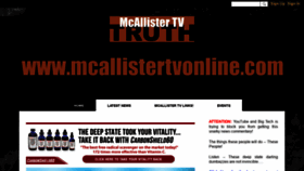 What Mcallistertvonline.com website looked like in 2020 (3 years ago)
