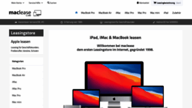 What Maclease.de website looked like in 2020 (3 years ago)