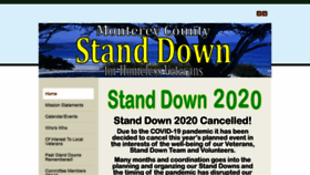 What Montereystanddown.org website looked like in 2020 (3 years ago)