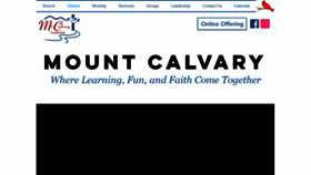 What Mountcalvarywaukesha.org website looked like in 2020 (3 years ago)