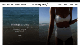 What Modesportif.com website looked like in 2020 (3 years ago)