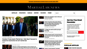 What Martiallaw.news website looked like in 2020 (3 years ago)