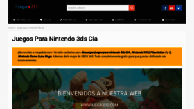 What Mega3ds.com website looked like in 2020 (3 years ago)