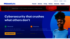What Malwarebytes.org website looked like in 2020 (3 years ago)