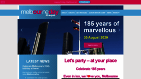 What Melbourneday.com.au website looked like in 2020 (3 years ago)