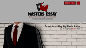 What Mastersessay.com website looked like in 2020 (3 years ago)