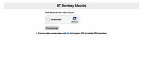 What Moodle.iitb.ac.in website looked like in 2020 (3 years ago)