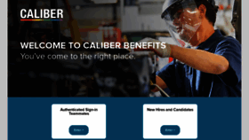 What Mycaliberbenefits.com website looked like in 2020 (3 years ago)