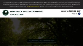 What Merrimackvalleycounseling.org website looked like in 2020 (3 years ago)
