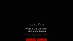 What Matthewclark.co.uk website looked like in 2020 (4 years ago)