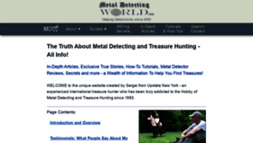 What Metaldetectingworld.com website looked like in 2020 (3 years ago)