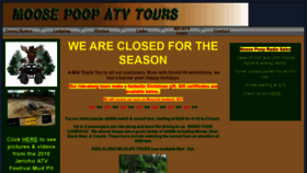 What Moosepooptours.com website looked like in 2020 (3 years ago)