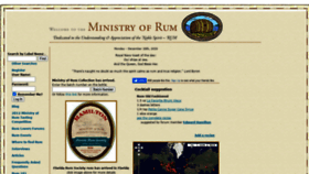 What Ministryofrum.com website looked like in 2020 (3 years ago)