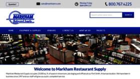 What Markhamrestaurantsupply.com website looked like in 2020 (3 years ago)