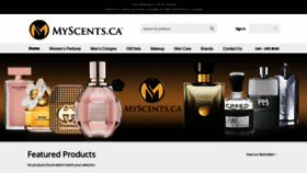What Myscents.ca website looked like in 2020 (3 years ago)
