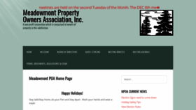 What Meadowmontpoa.com website looked like in 2020 (3 years ago)