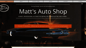 What Mattsautoshop.com website looked like in 2020 (3 years ago)