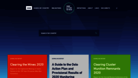 What Mineactionreview.org website looked like in 2020 (5 years ago)
