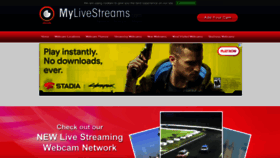 What Mylivestreams.com website looked like in 2020 (3 years ago)