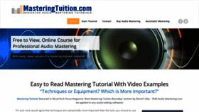 What Masteringtuition.com website looked like in 2020 (3 years ago)