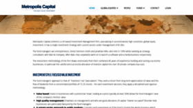What Metropoliscapital.co.uk website looked like in 2020 (3 years ago)