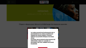 What Missions.editions-bordas.fr website looked like in 2020 (3 years ago)
