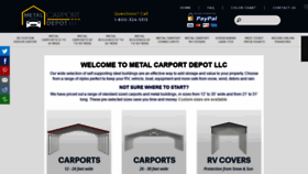 What Metalcarportdepotllc.com website looked like in 2020 (3 years ago)