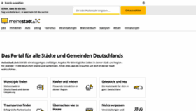 What Meinestadt.de website looked like in 2020 (3 years ago)