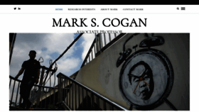What Markscogan.com website looked like in 2020 (3 years ago)