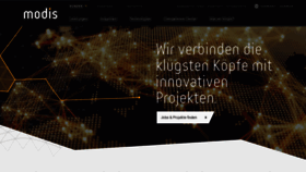 What Modis.de website looked like in 2020 (3 years ago)
